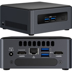 MINI PC INTEL NUC7I5DNHE INTEL CORE I5-7300U, 8GB RAM DDR4, SSD 256GB, Intel UHD Graphics 620, WIFI-BLUETOOTH