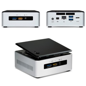 MiniPC INTEL NUC5i3RYH, Intel Core i3-5010U, 8GB DDR3, NVMe 128GB + HDD  512GB , Intel HD Graphics 6000, Wi-Fi