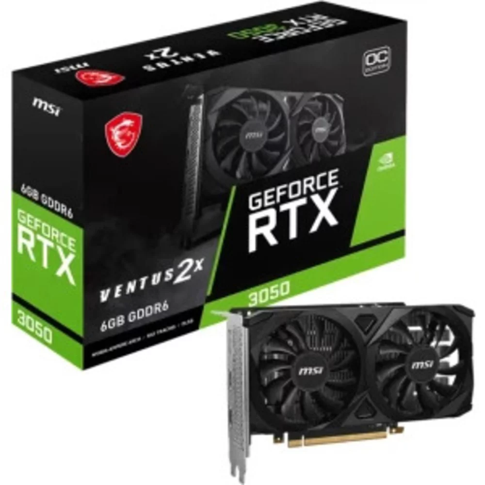 Placa video MSI GeForce RTX 3050 VENTUS 2X 6G OC 6GB GDDR6 96-bit - AlexPc  - Calculatoare noi si second hand